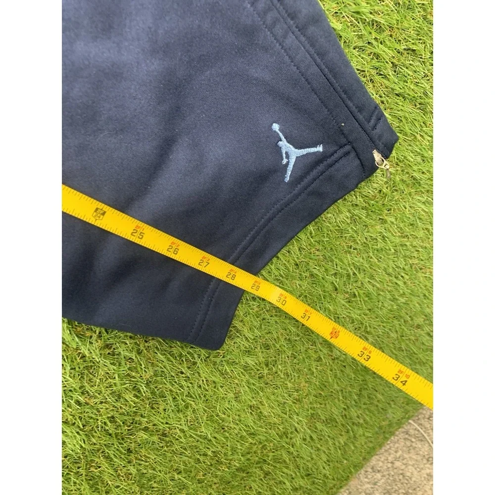 Jordan Sweatpants Mens Small Fleece Joggers Pockets Comfort Air Y2K Ankle Zip